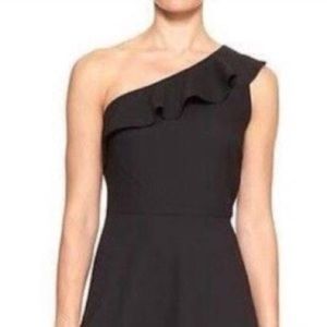 Black One Shoulder Banana Republic Cocktail Dress